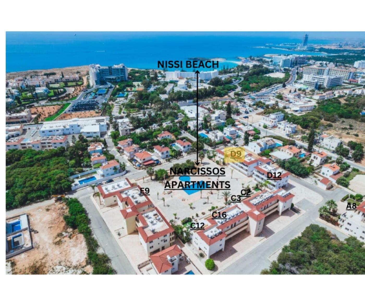 Narcissos Nissi Beach Apartment D9 Айя-Напа Экстерьер фото